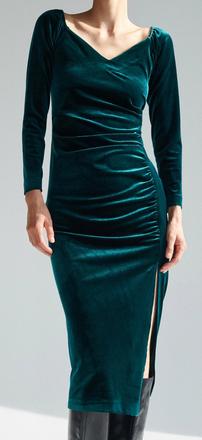 Velúrové spoločenské šaty, reserved,42