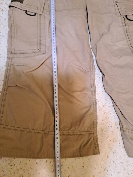 3/4  béžové nohavice, 44