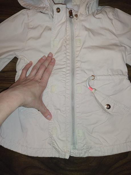 Dievčenský kabát/parka, v.92, h&m,92