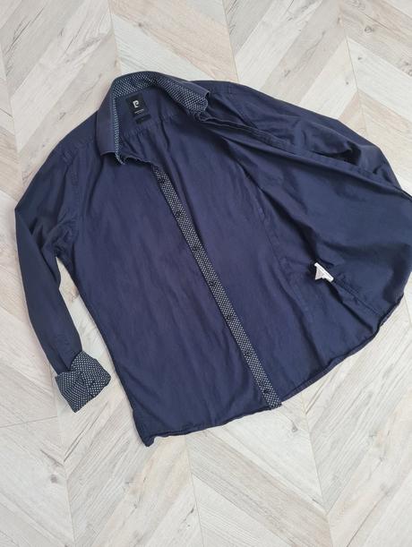 Tmavo-modrá košeľa, pierre cardin,m