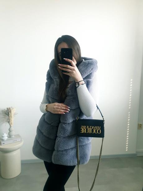 Kožušinová vesta s/m, s