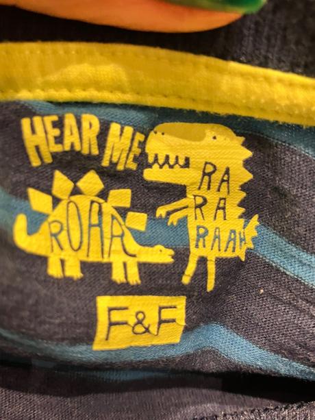 Chlapčenské pásikavé tričko s dinosaurom f&f (116), f&f,116