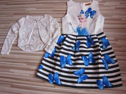 Elza šaty s čipkovým bolerkom, 158