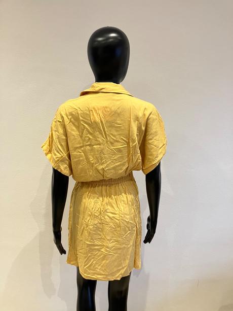 Dámske košeľové šaty horčicové bershka (26), bershka,s