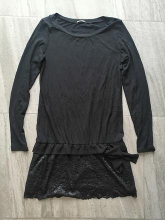 Modalové čierne šaty intimissimi,vs,164-170,čipka, intimissimi,164