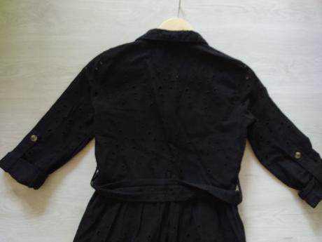 Čierne šaty z madeiry., zara,xs