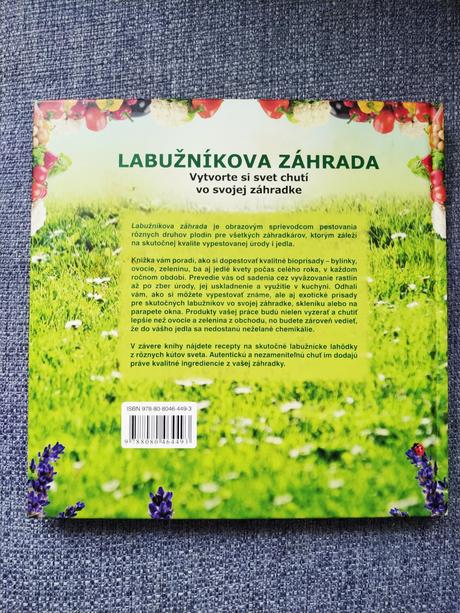 Kniha labužníková záhrada, 