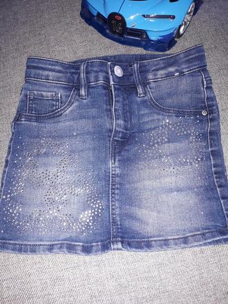 Riflova suknicka, h&m,116