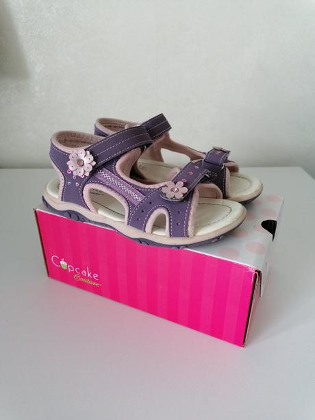 Sandalky fialove s kvietkami, cupcake,29