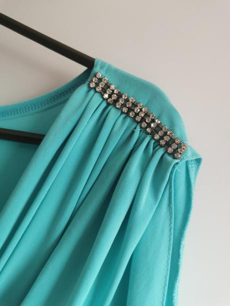 Šaty spoločenské tyrkysové, 44