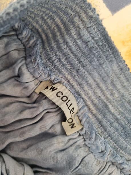 Svetlomodrá tylová vyšívaná sukň s, s