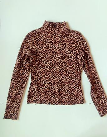 Leopardie tričko monkl, xs