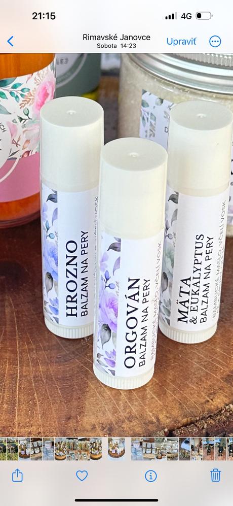 Handmade balzam na pery - orgován, 