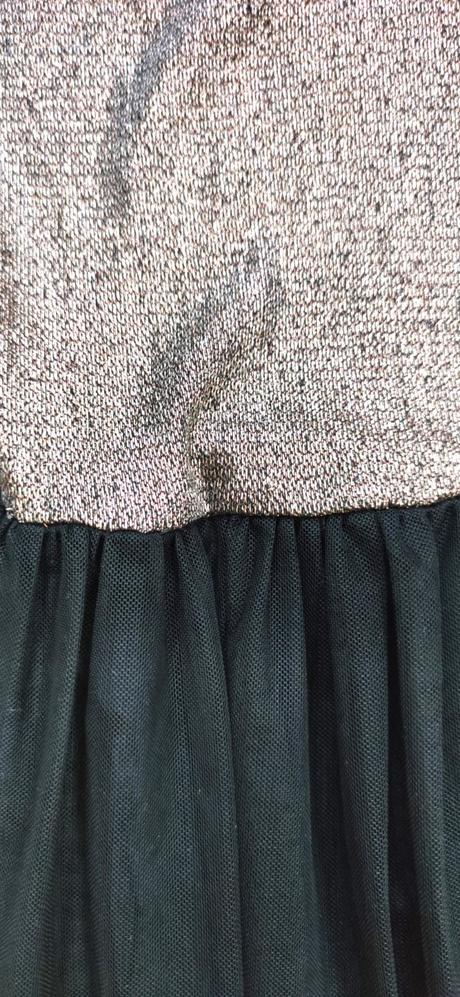 Saty zlate s tylovou suknou, topshop,38