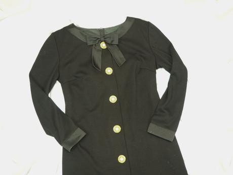 Luxusné vintage vlnené šaty, 38