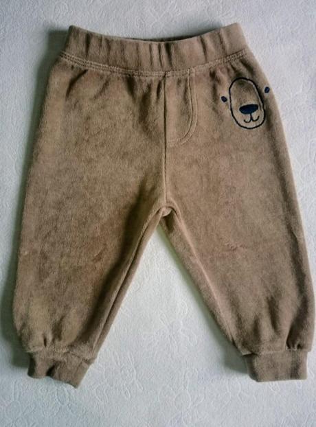 Velúrove tepláčky 3-6m, 68