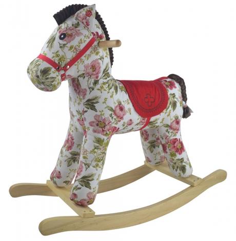 Hojdací koník pinky flora,