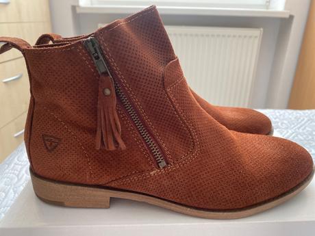Raz obuté kotníkové kožené topánky tamaris 39, tamaris,39