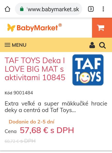 Taf toys - hracia deka s aktivitami i love,