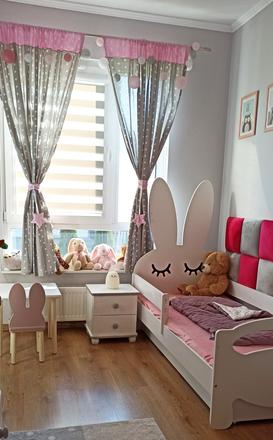 Detská posteľ zajačik, šírka (cm): 80,dĺžka (cm): 160