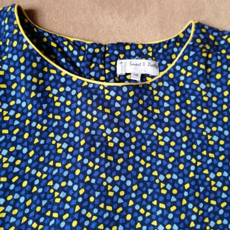 Šaty modre a zlte vzory c&a c.146cm, c&a,146