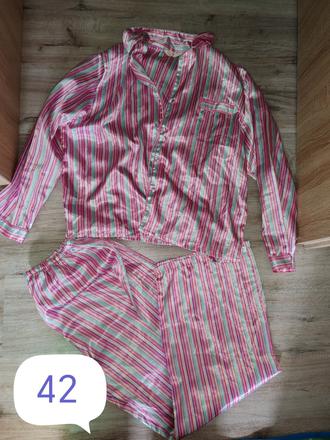 Saténové pyžamo, xl