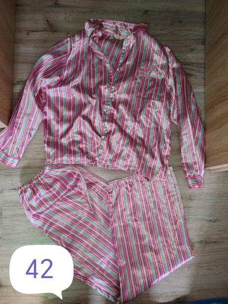 Saténové pyžamo, xl