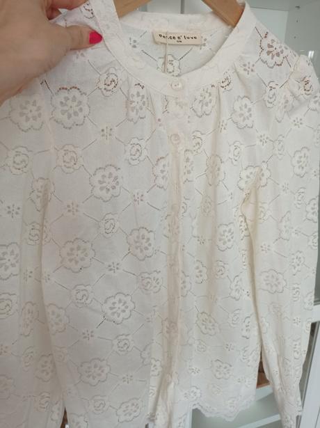 Blúzka krémová, s