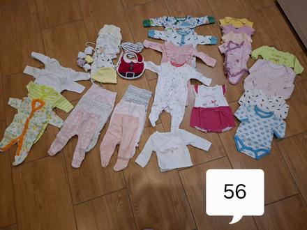 Balík 56-62 oblečenie cez 40ks, 50–62