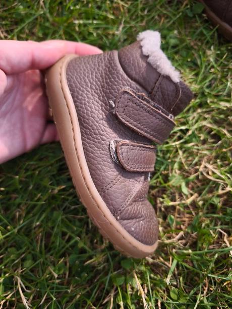 Zimné topánky froddo barefoot winter furry brown24, froddo,24
