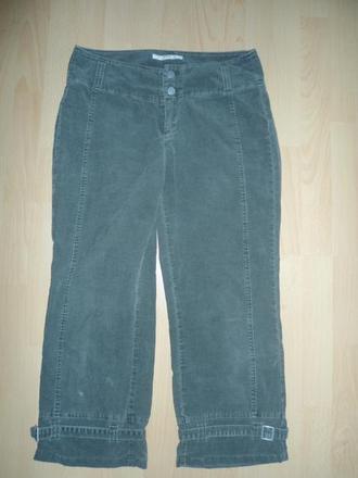 Manchestrove olivovo-zelene nohavice, 40