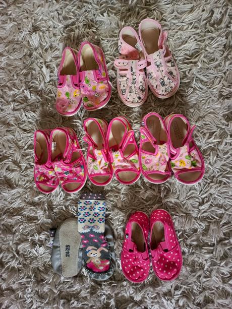 Papučky 24, 5 25 26, rak,25