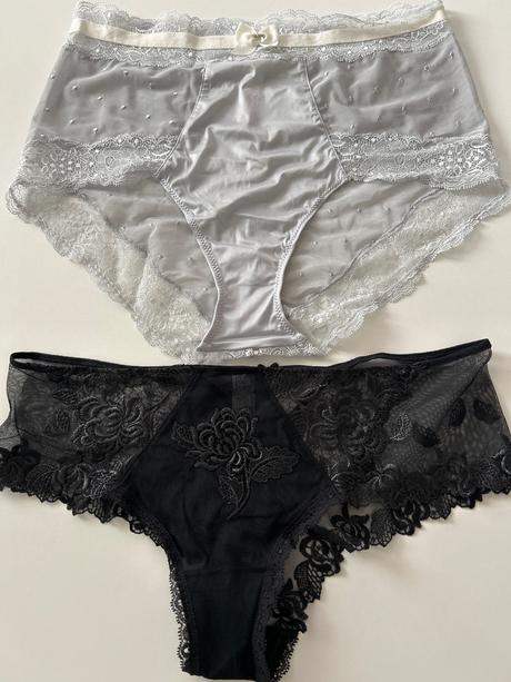 Vysoké šedé a čierne bedrové nohavičky, l