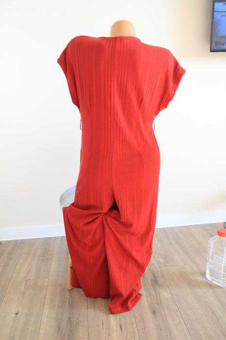 Červený oversize overal, bershka, s, bershka,s