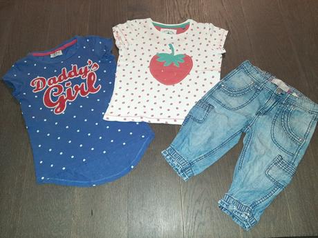 Nádherné tričká next a capri rifle h&m 3-5r., next,110