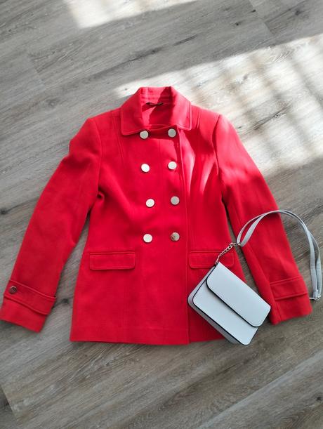 Červený f&f kabátik, f&f,36