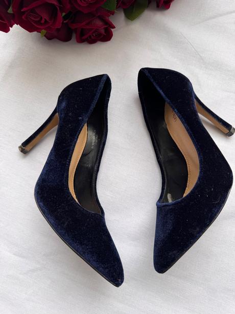 Autograph - zamatové lodičky, marks & spencer,38