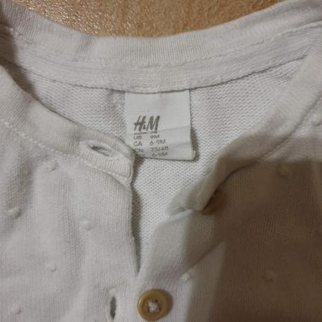 Sveter dievčenský biely h&m, h&m,74