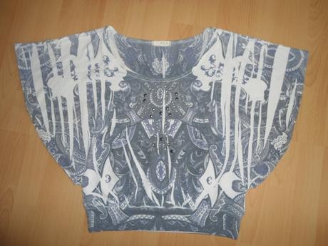 Modrosive damske tricko, s