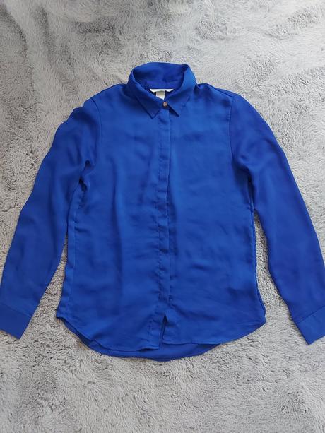 Kráľovsky modrá košeľa, h&m,36