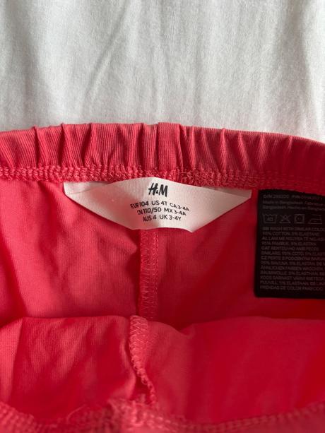 H&m bavlnene leginy 3/4, h&m,104