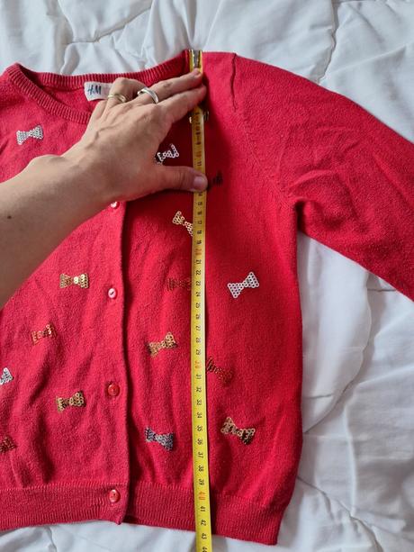 Cerveny svetrík, h&m,116