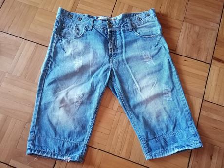 Pánske rifľové kraťasy, 32