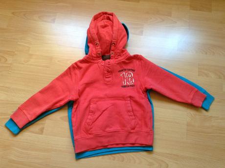 Červená mikina s kapuckou, č. 116, 5-6r., next,116