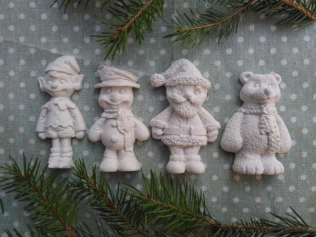 Sadrove vianočne figurky,