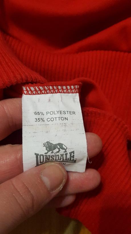 Červená mikina lonsdale, lonsdale,l