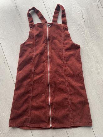 Menčestrové šaty na traky, denim co,146