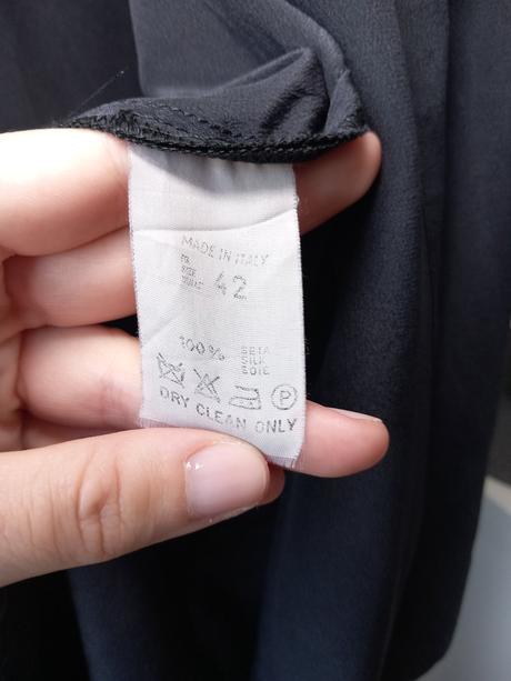 Čierny hodvábny prehoz / kardigán, 