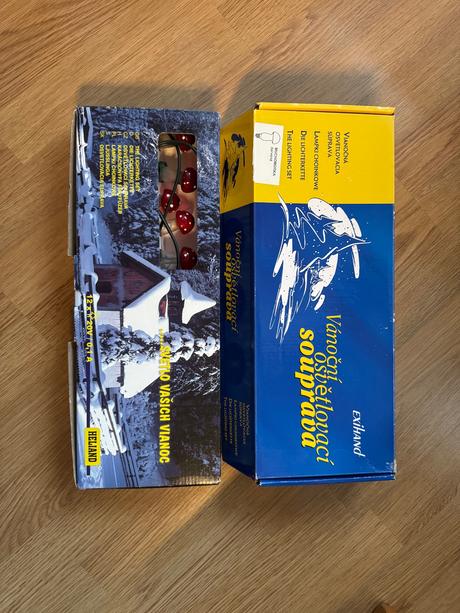 Vianocne svetielka muchotravky 2x, 