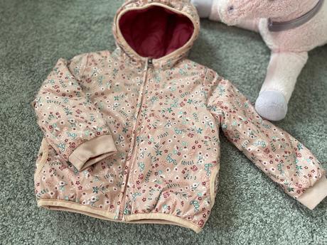 C&a bunda prechodná obojstranná 92 kvietky, c&a,92